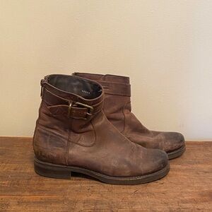 Frye Women's Brown Leather Ankle Boots